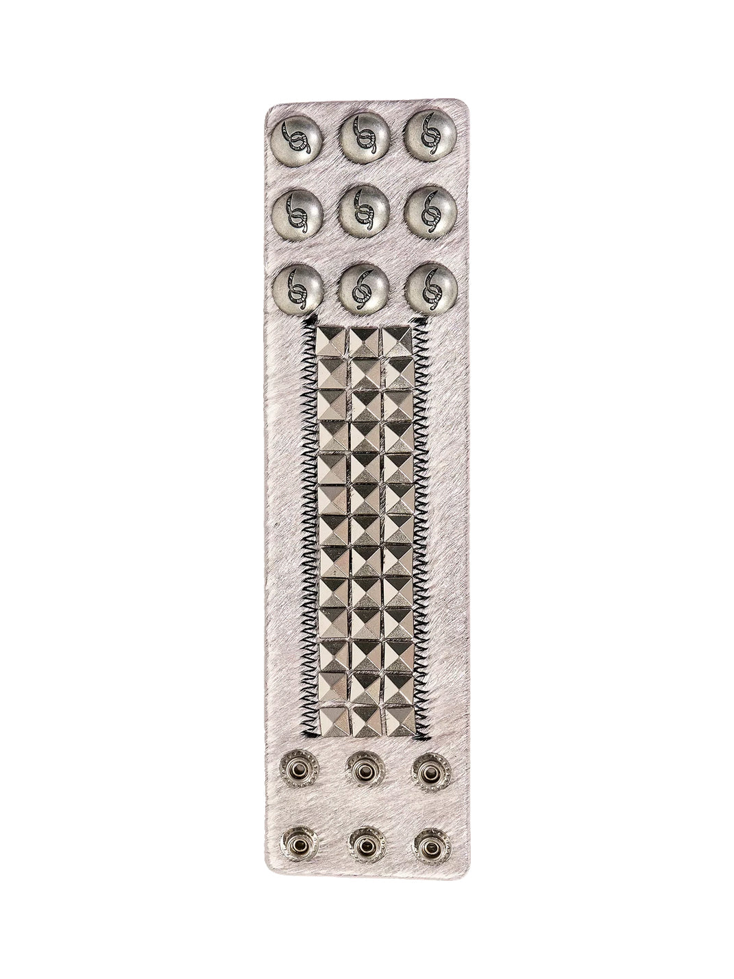 Jewelrybycruzs Studded Plush Oversized Cuff Bracelets - view 4