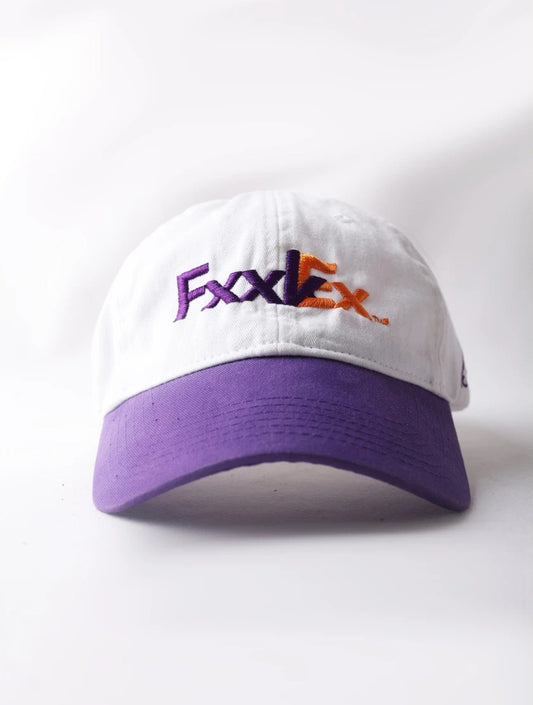 Parody Logo Embroidered Two-Tone Baseball Cap - front low angle