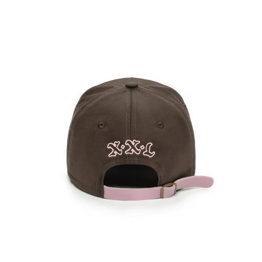 ESOTERIC THING Dragon Patch Baseball Cap - Brown back with pink leather strap