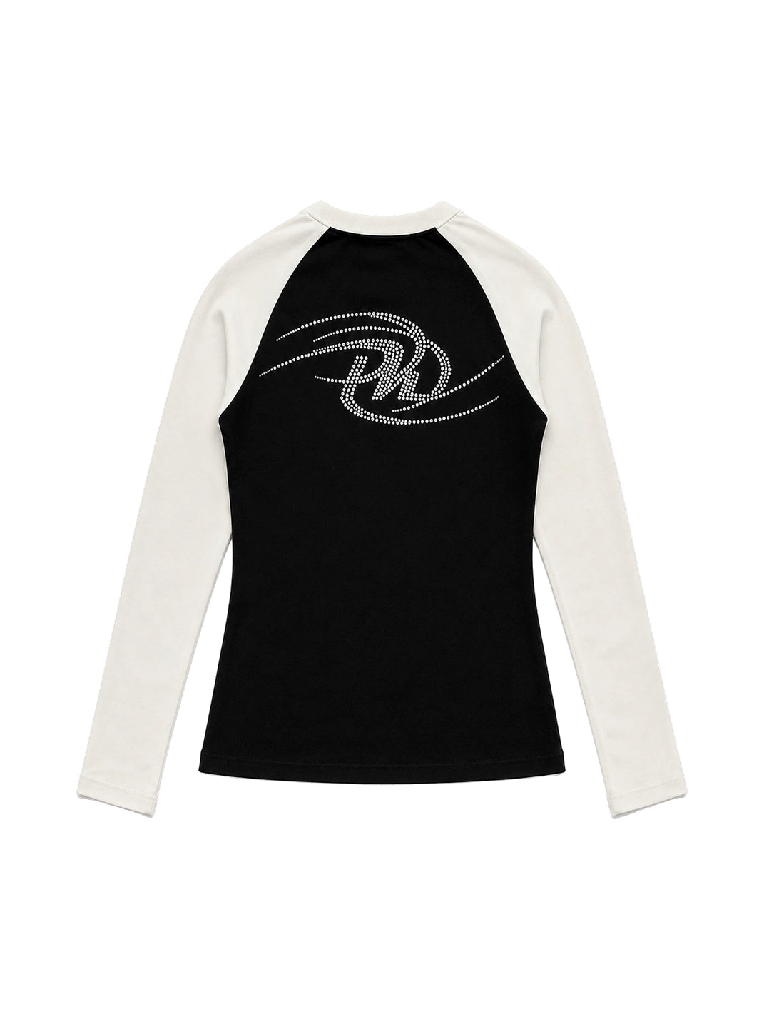 PAIKI Rhinestone Winged Raglan Long Sleeve T-Shirt - view 10
