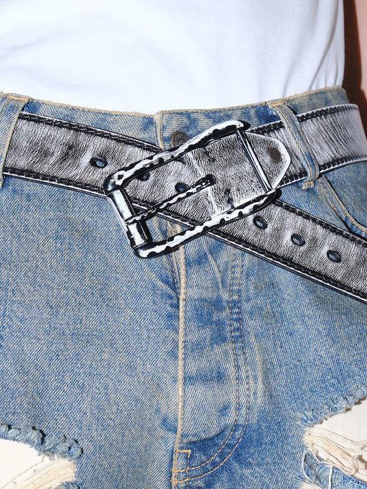Punk Rock Square Studded Leather Belt