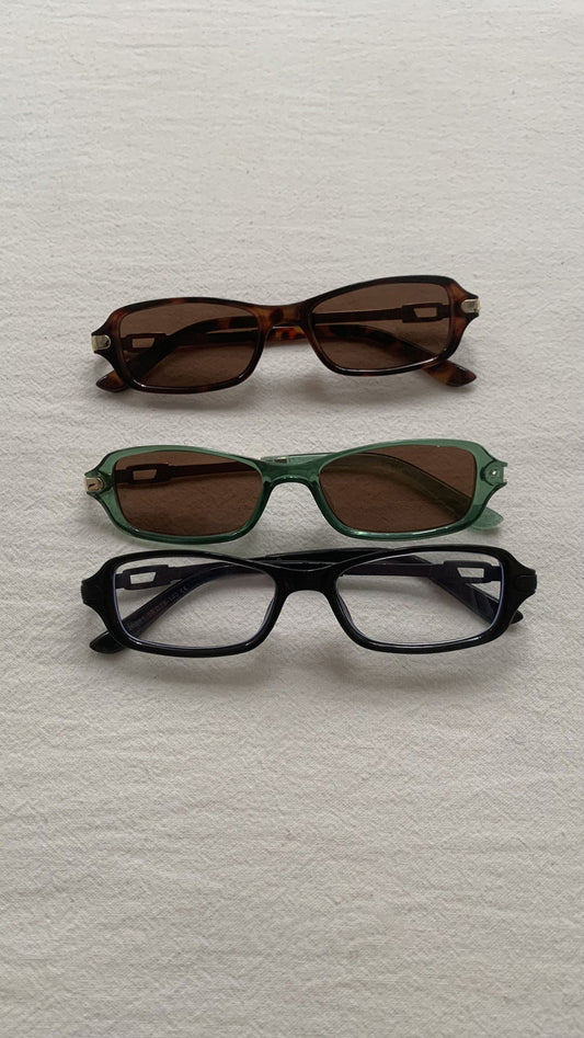 Classic Long Oval Retro Glasses
