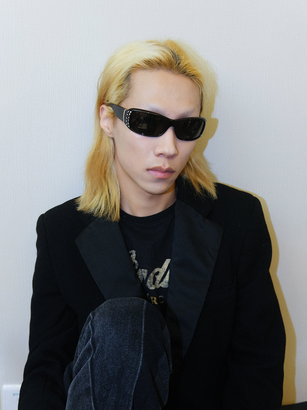 ラインストーン偏光UV400ユニセックスサングラス