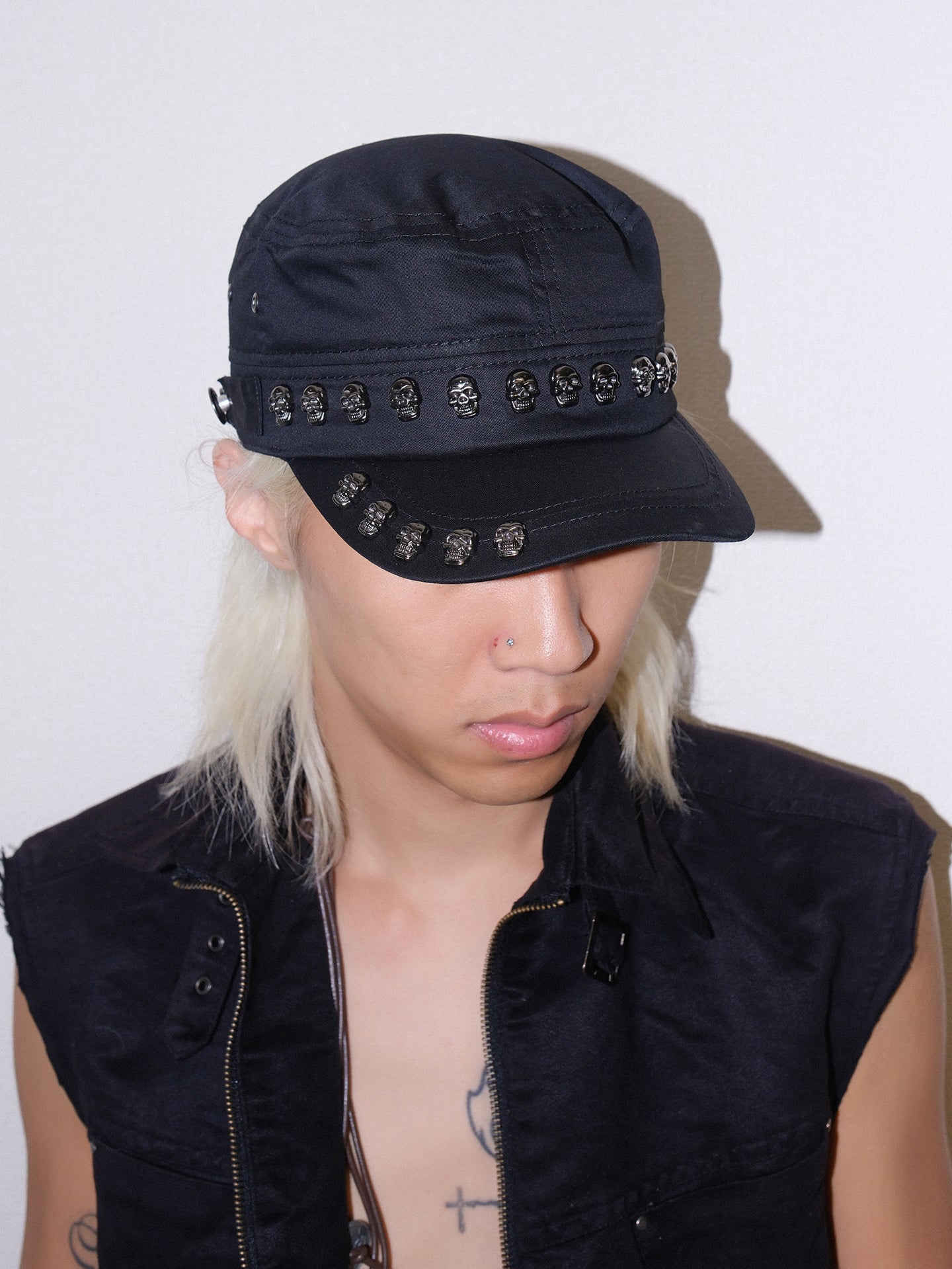 Subculture Y2K Skull Studded Dad Hat