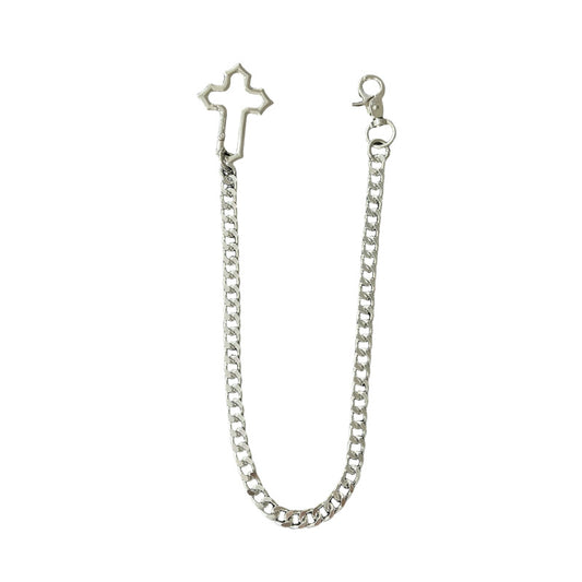 メタルクロスバックルパンツチェーン