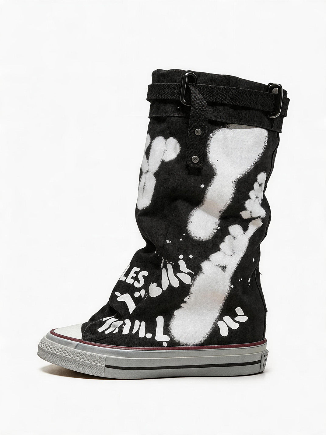 Jpoetry Graffiti-Print Canvas Mid-Calf Boots - view 1
