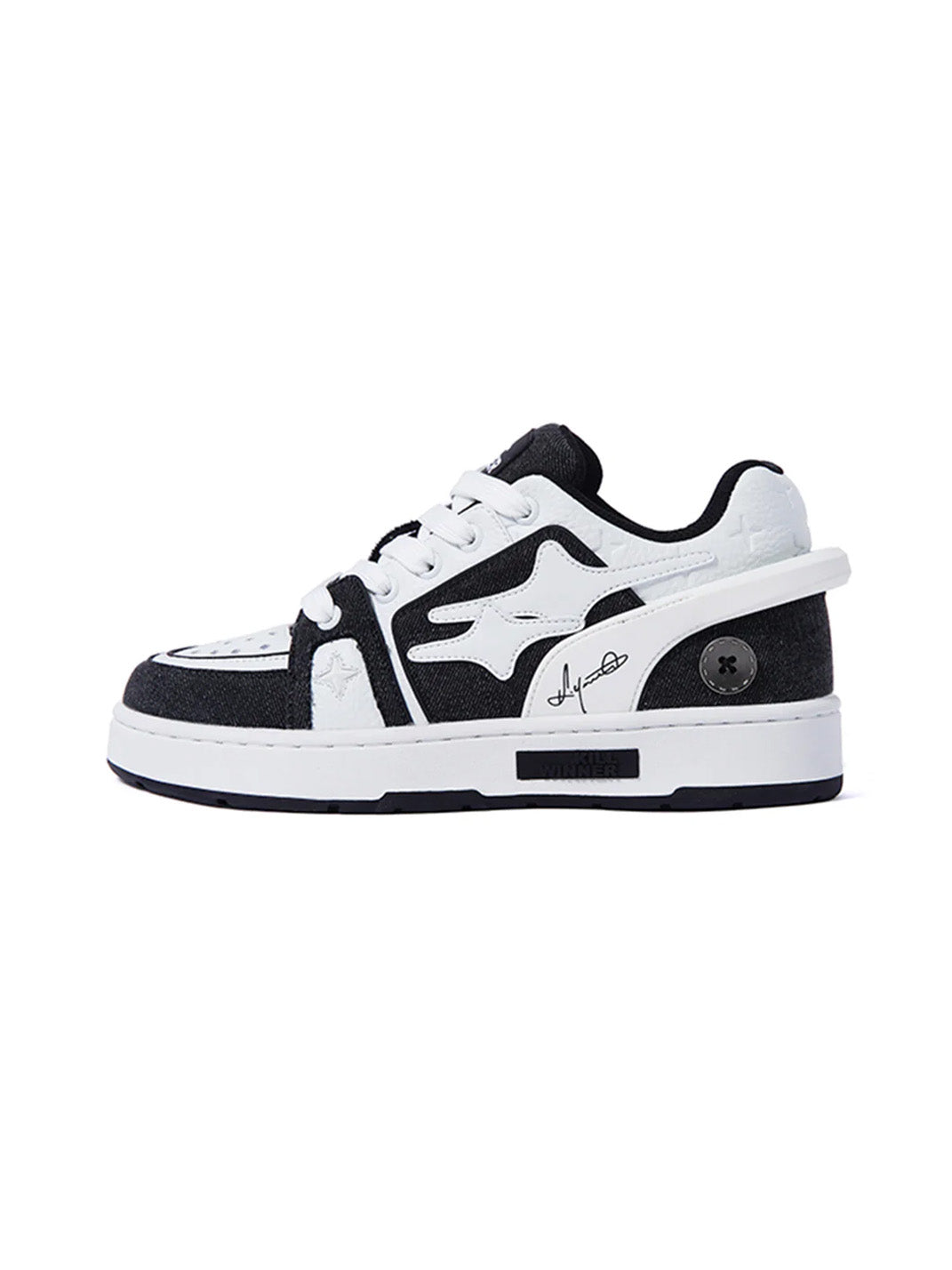 KILLWINNER Meteor-Inspired Sport Sneakers-White&Black - White&Black