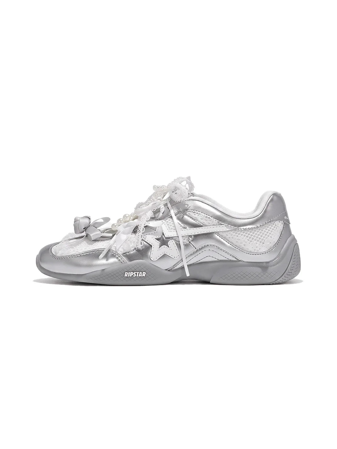 RIPSTAR Galaxy Silver Ballet Mary Jane Sneakers - view 1