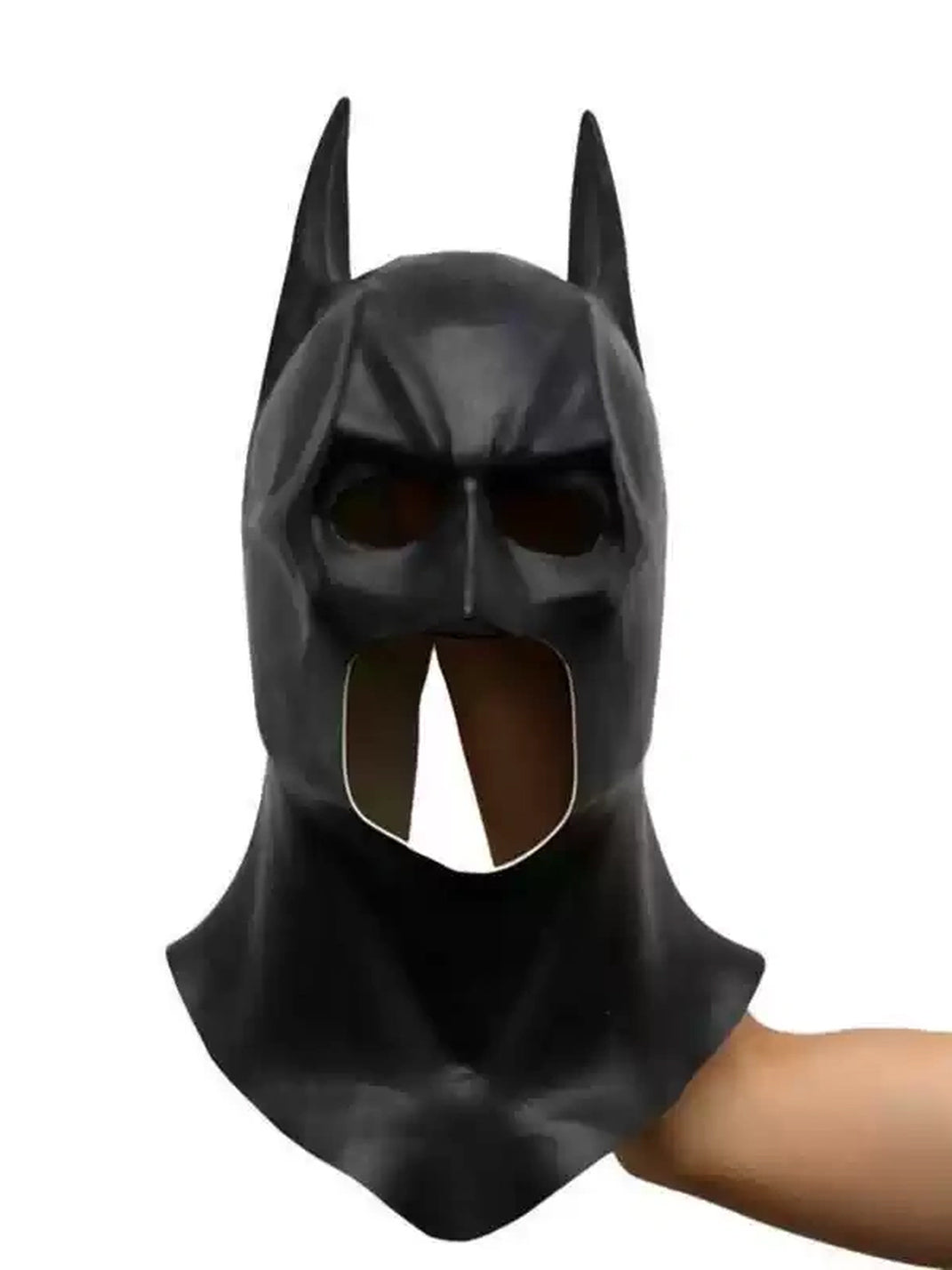 WhoseJane Dark Knight Latex Mask - Black