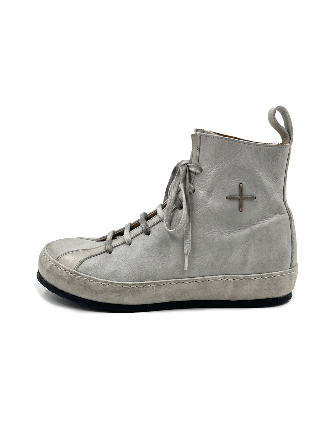 DLM Genuine Leather Distressed Pointed Toe Lace-Up Boots - view 1