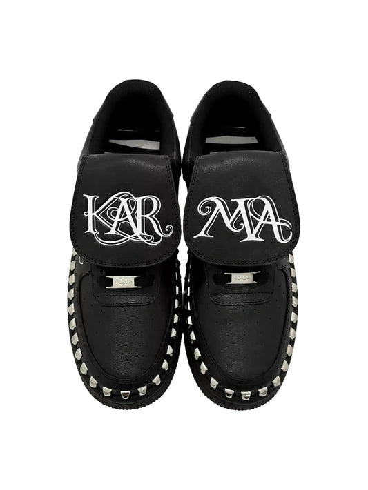 KARMANISTIC Rivet Thick-Soled Low-Top Sneakers - view 2