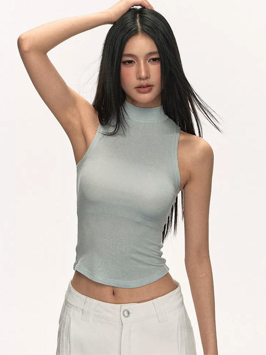 Anna aneae Fitted Knit Cropped Tank Top - view 2