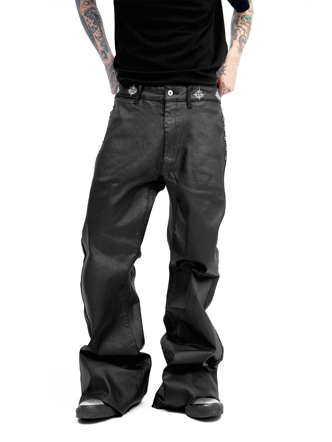 DETW Micro-Flared Wax-Coated 14 Ounces Jeans - view 2