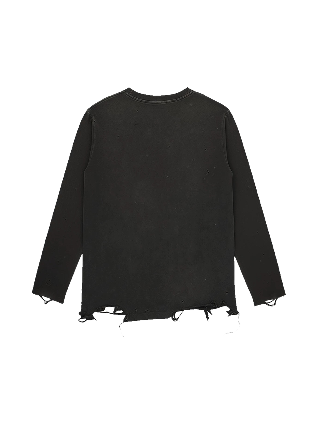 SHIBU Vintage Distressed Gothic Cross Long Sleeve T-Shirt - view 2