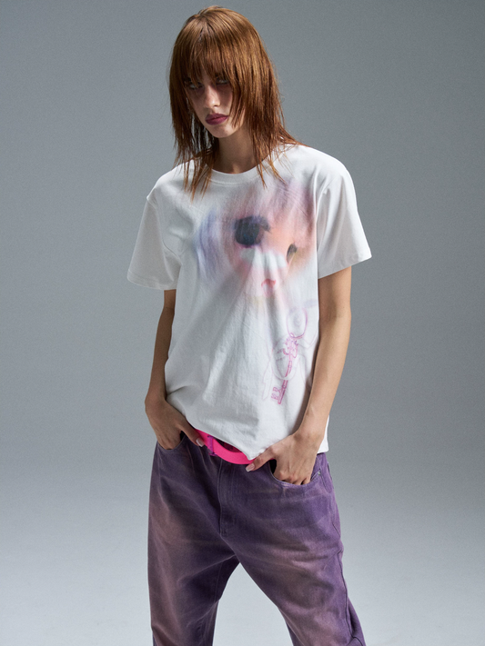 PAIKI Girl Portrait Graphic T-Shirt - view 2