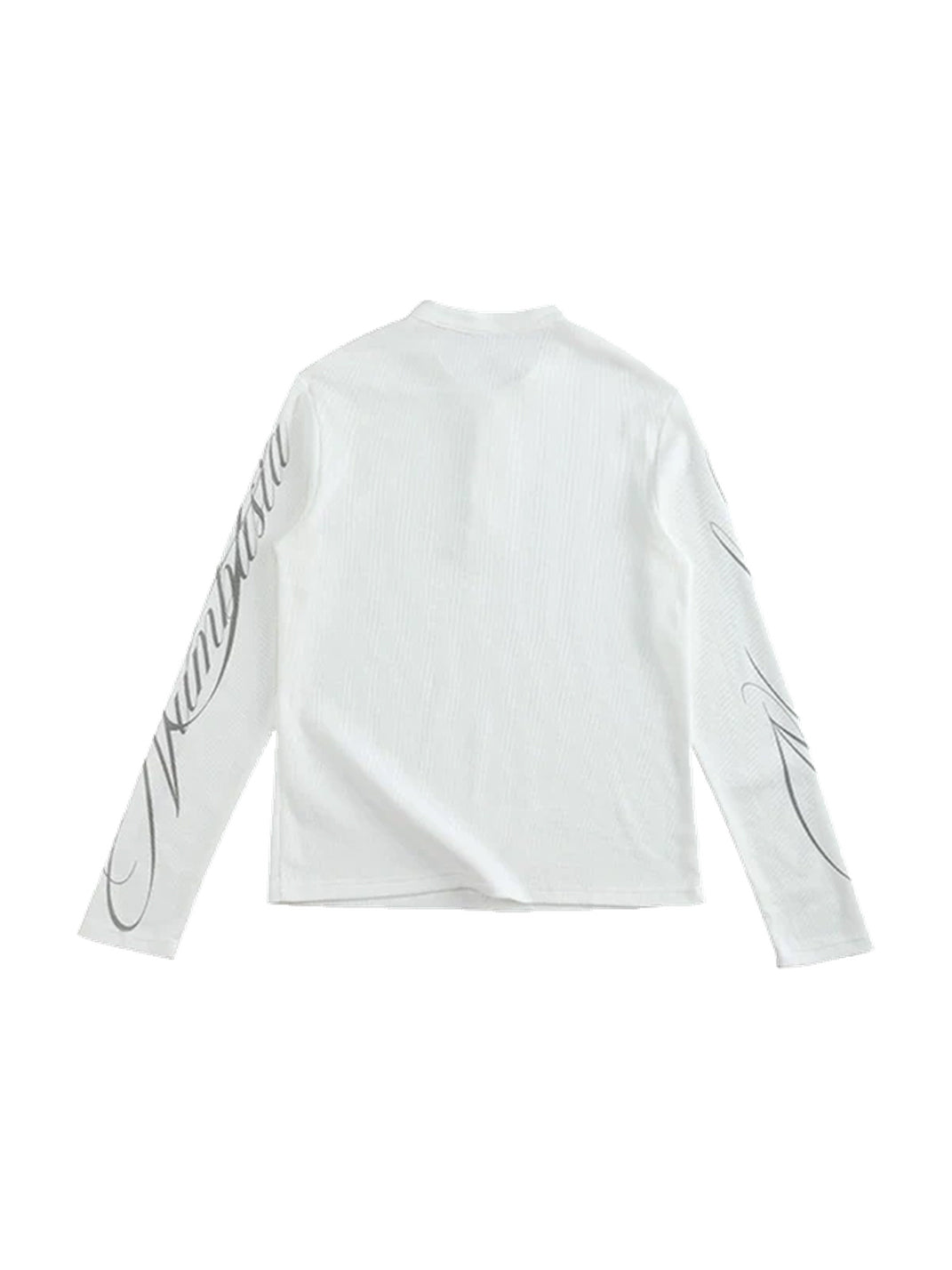 NumbAsia Waffle Henley Easy-Fit Long Sleeve T-Shirt - view 2