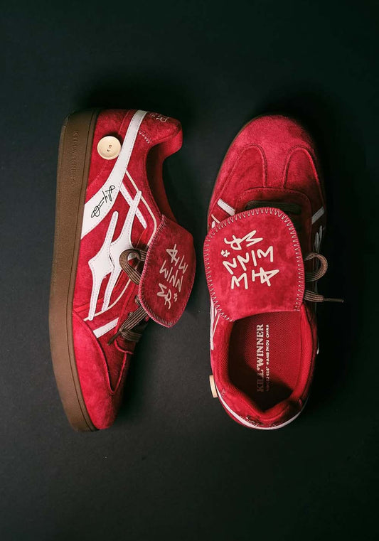 KILLWINNER Retro Training Low-Top Sneaker - Red Velvet - view 2