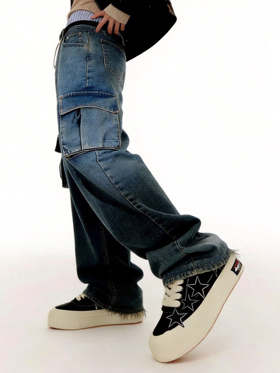 KAALIXTO Star Canvas Sneakers - Black - view 2