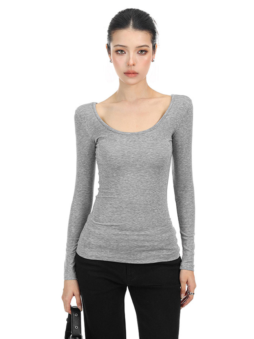 BIGGOLD Graphic Back Lace Cross T-Shirt - view 2
