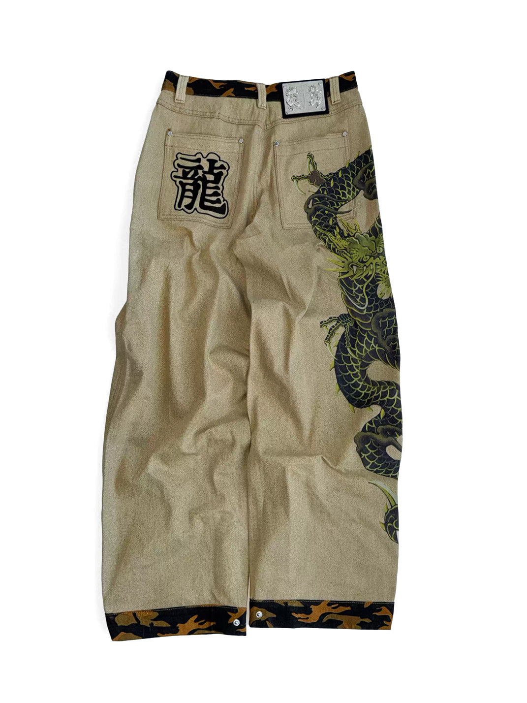 Game one 26FW Camouflage Dragon Wide-Leg Jeans - view 2