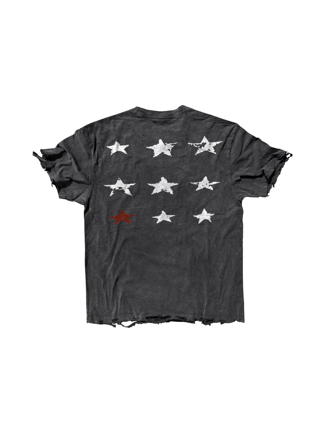 SHIBU Distressed Star Graphic Washed Short-Sleeve T-Shirt - view 2
