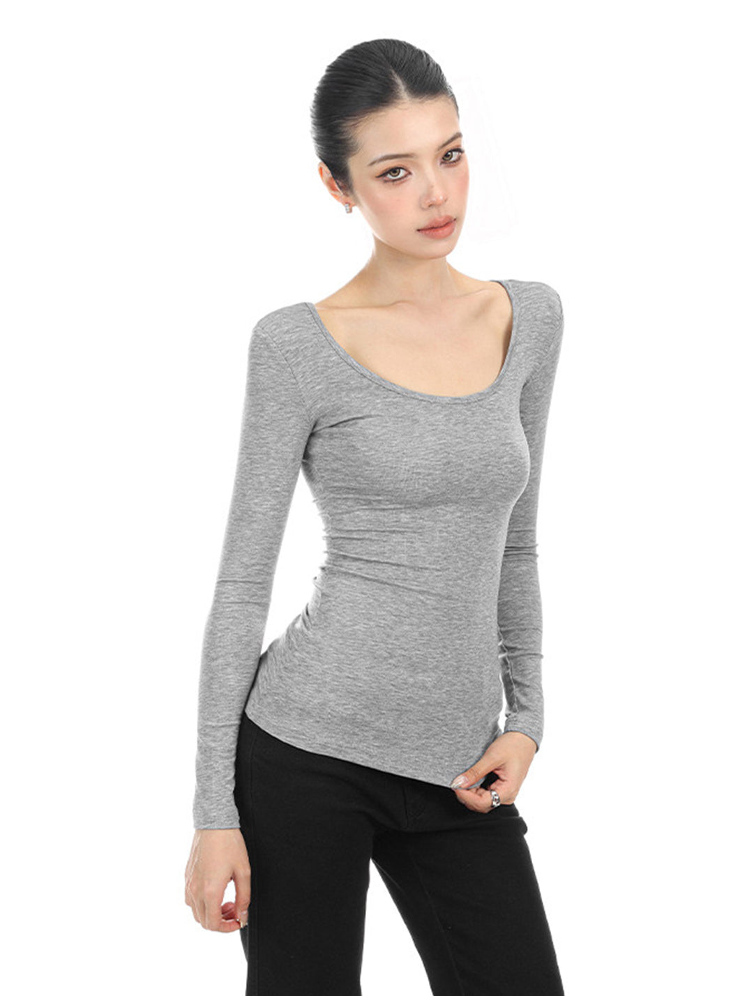 BIGGOLD Graphic Back Lace Cross T-Shirt - view 3