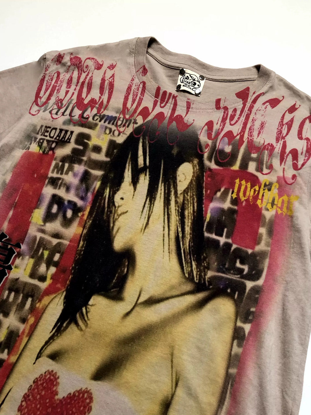 WEBBAR Y2K Manga Style Brown Long Sleeve T-Shirt - view 3