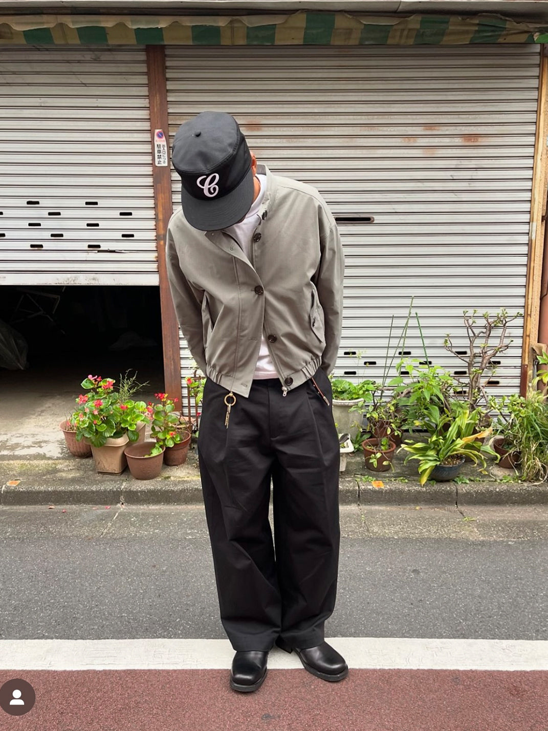 6CRAYON Straight-Brim Embroidered Baseball Cap - Black - view 3