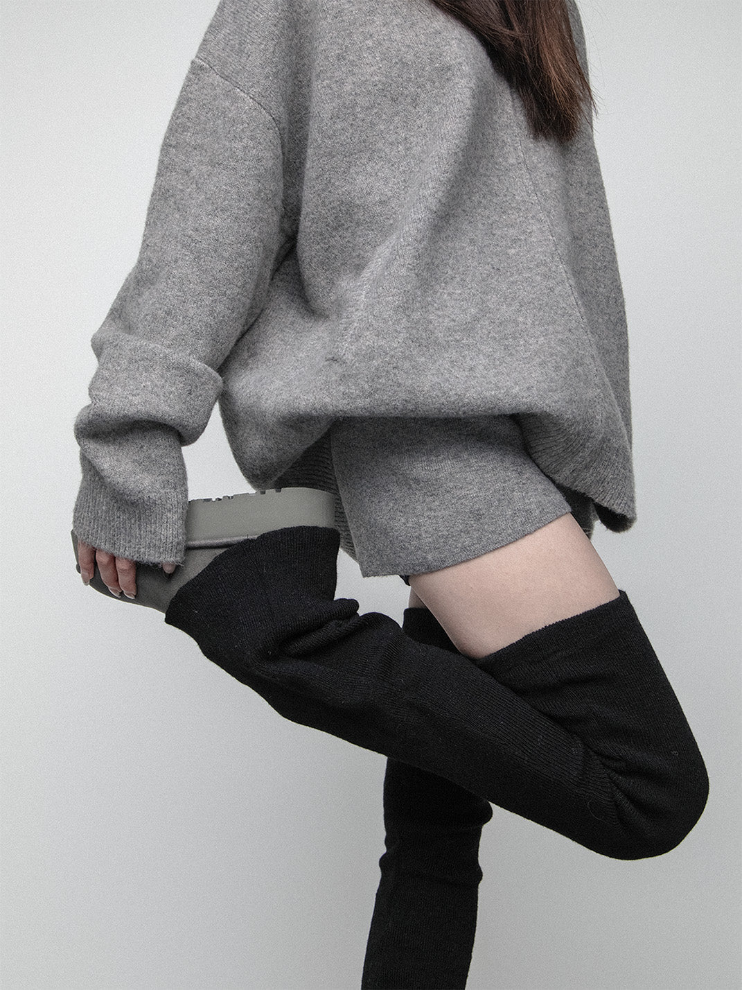 SS2L Cozy Stretch Knit Flared Thigh High Leg Warmers - view 3