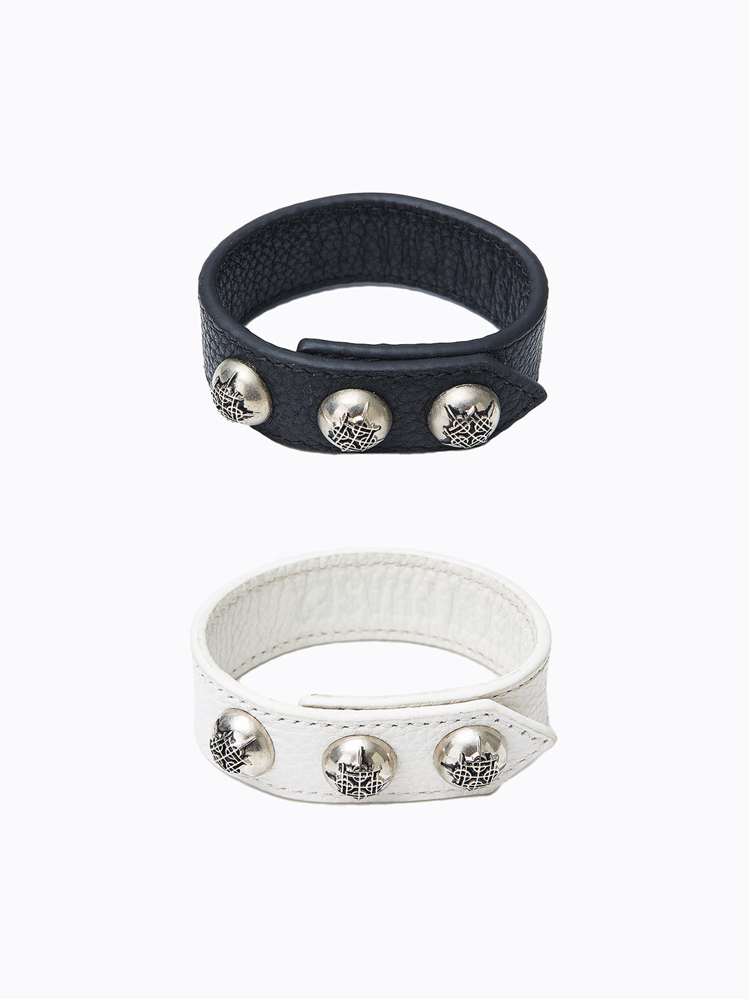 DETW Cowhide Leather and Studded Bracelet - view 3