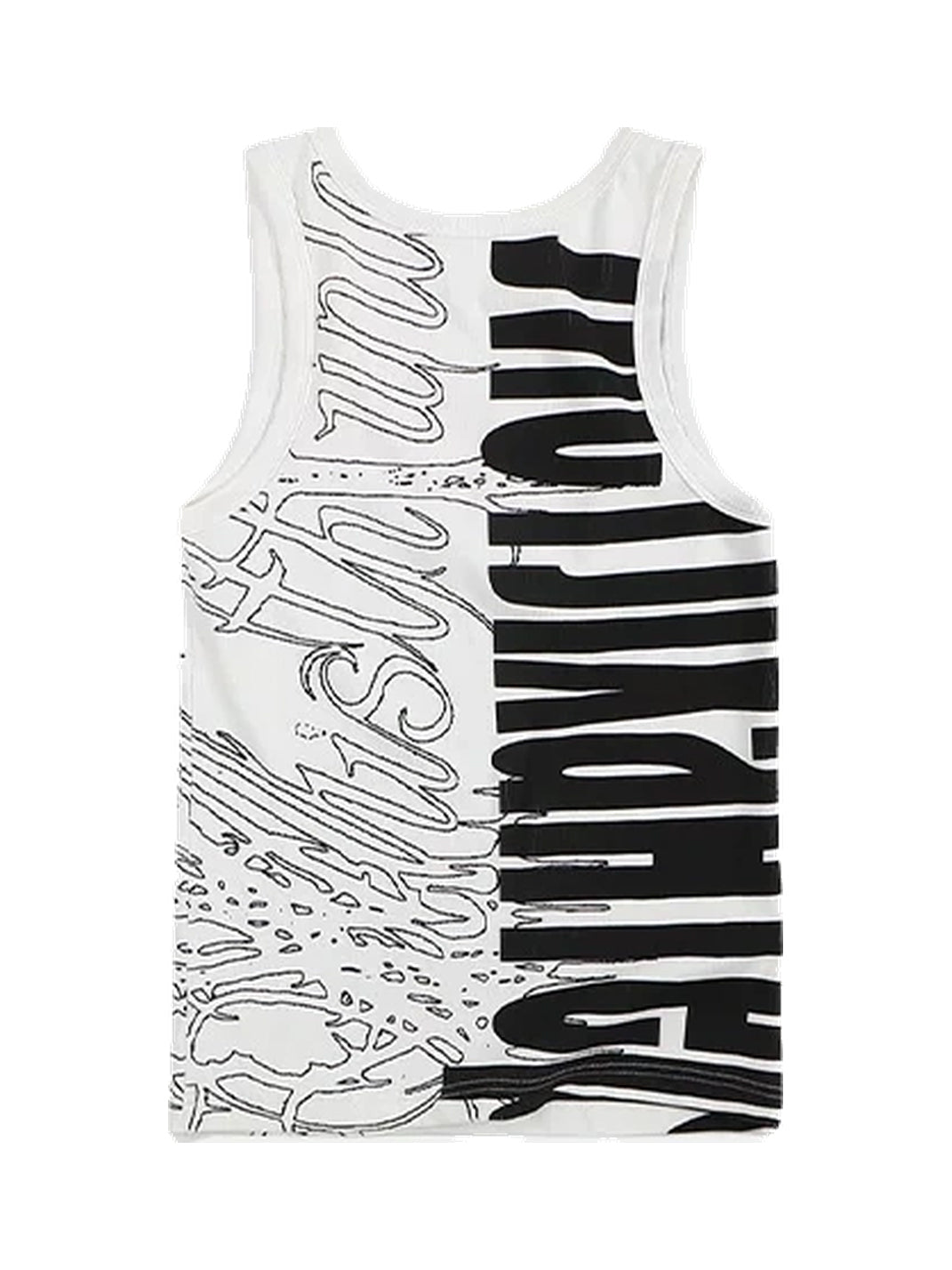 WHISTLEHUNTER Graphic Ribbed Slim-Fit Sleeveless Tank Top - view 4