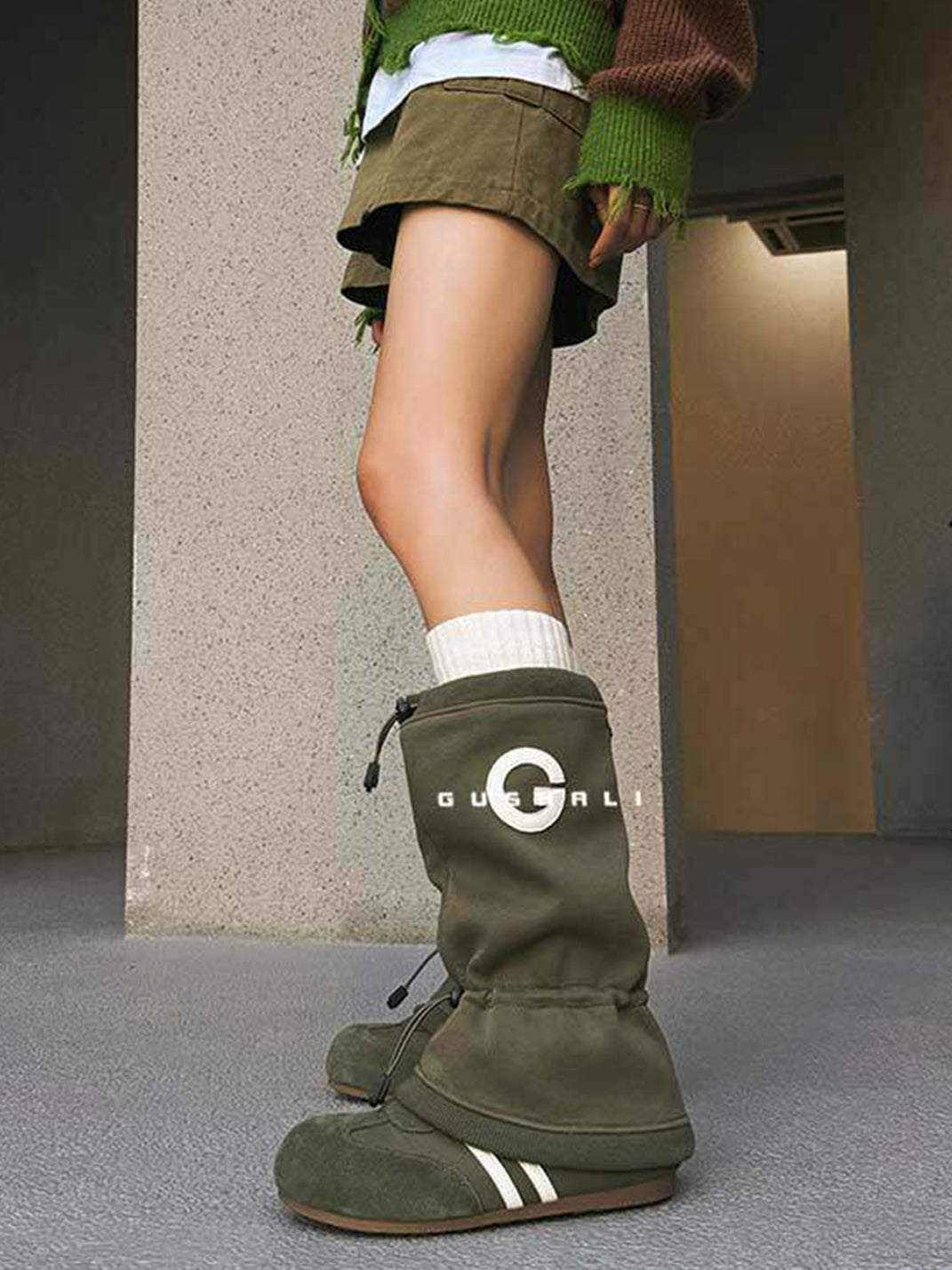 GSL Mid-Calf Western Suede Boots - view 4
