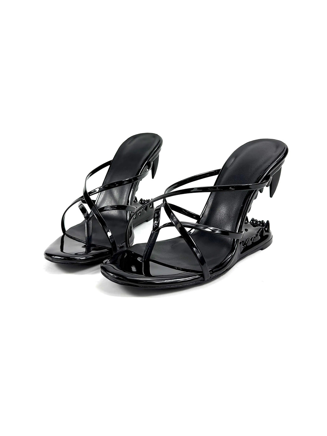 Dolly Bae Fang Sculptural Platform Thong Sandals - view 4