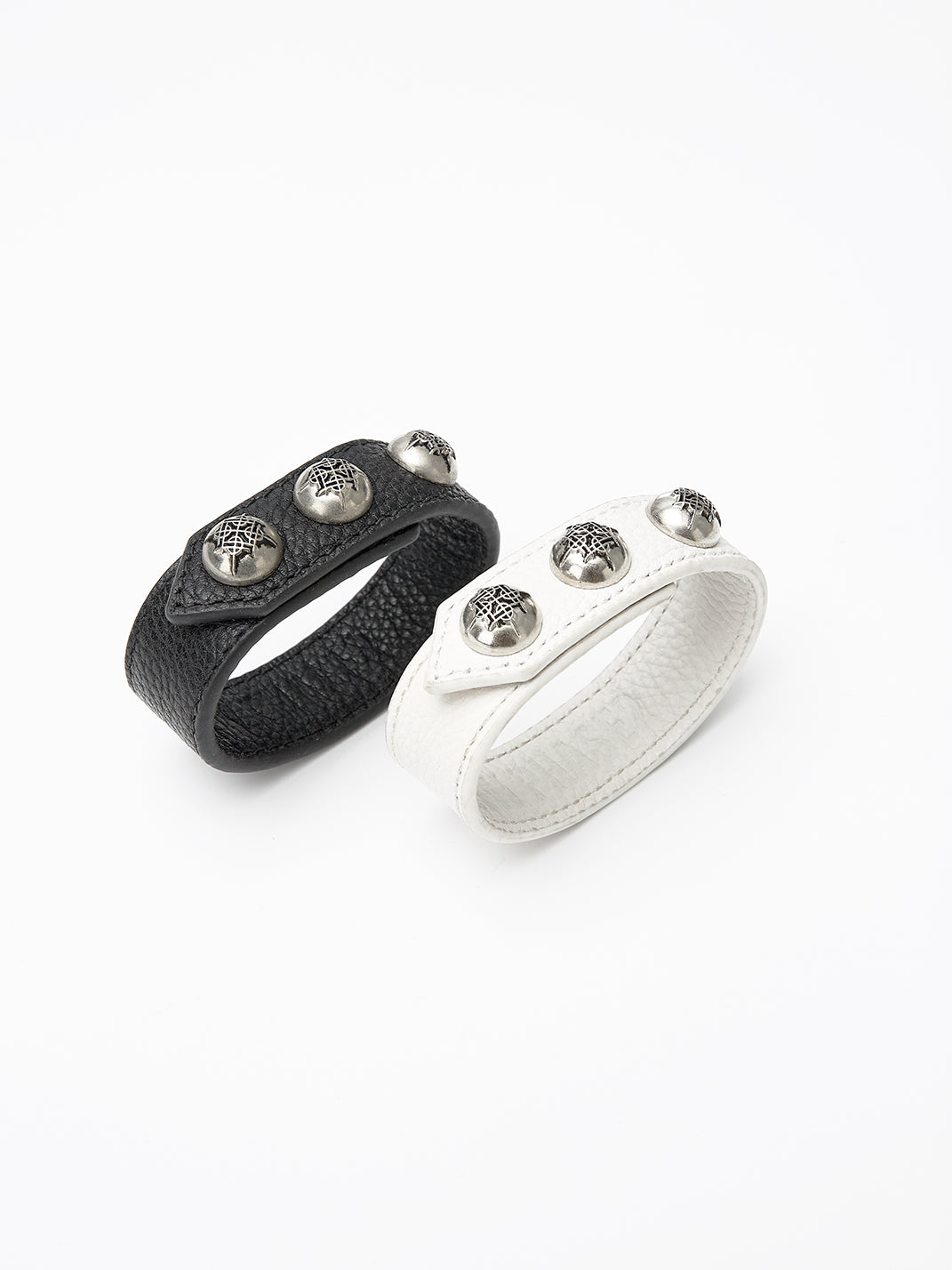 DETW Cowhide Leather and Studded Bracelet - view 4