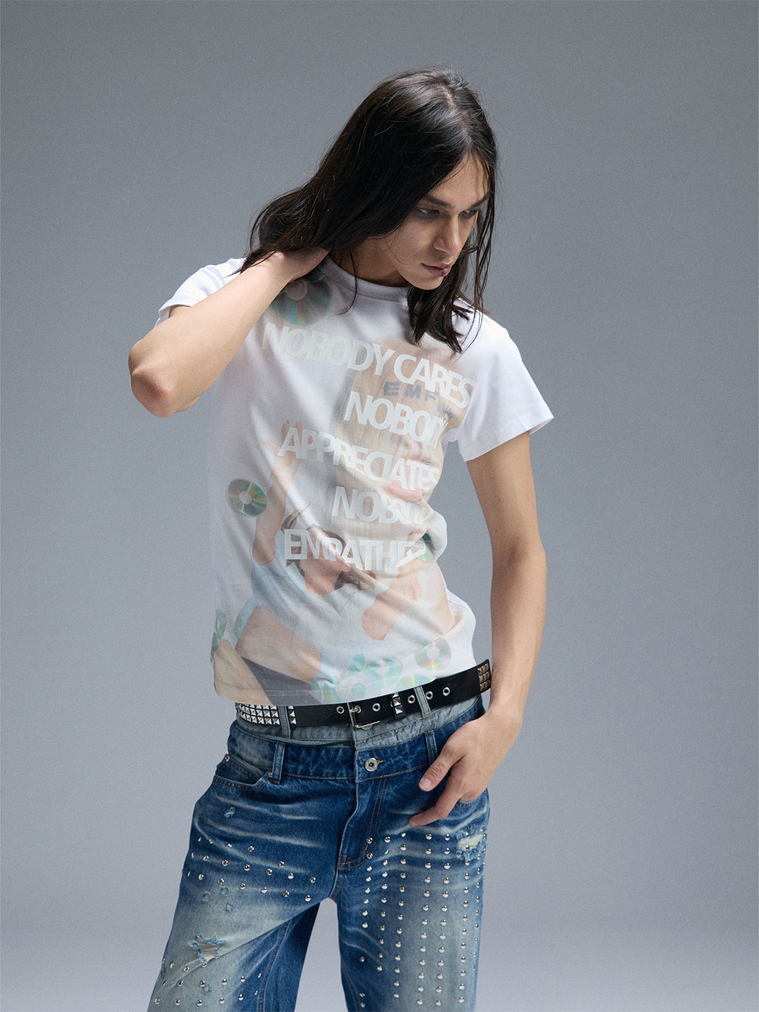 PAIKI CD Artwork Crew Neck T-Shirt - view 4