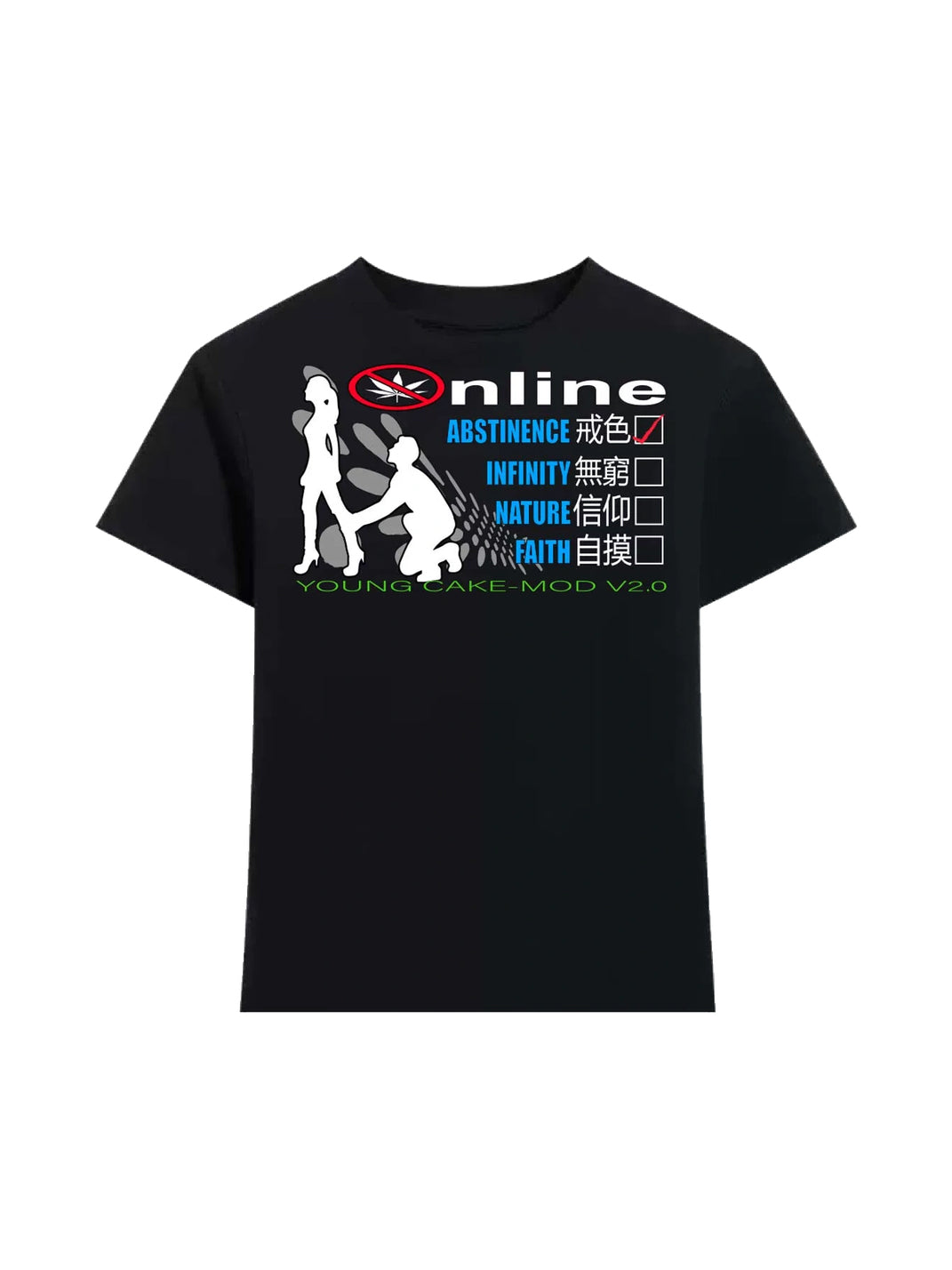 YoungCakeMod Abstinence Print T-Shirt - Women