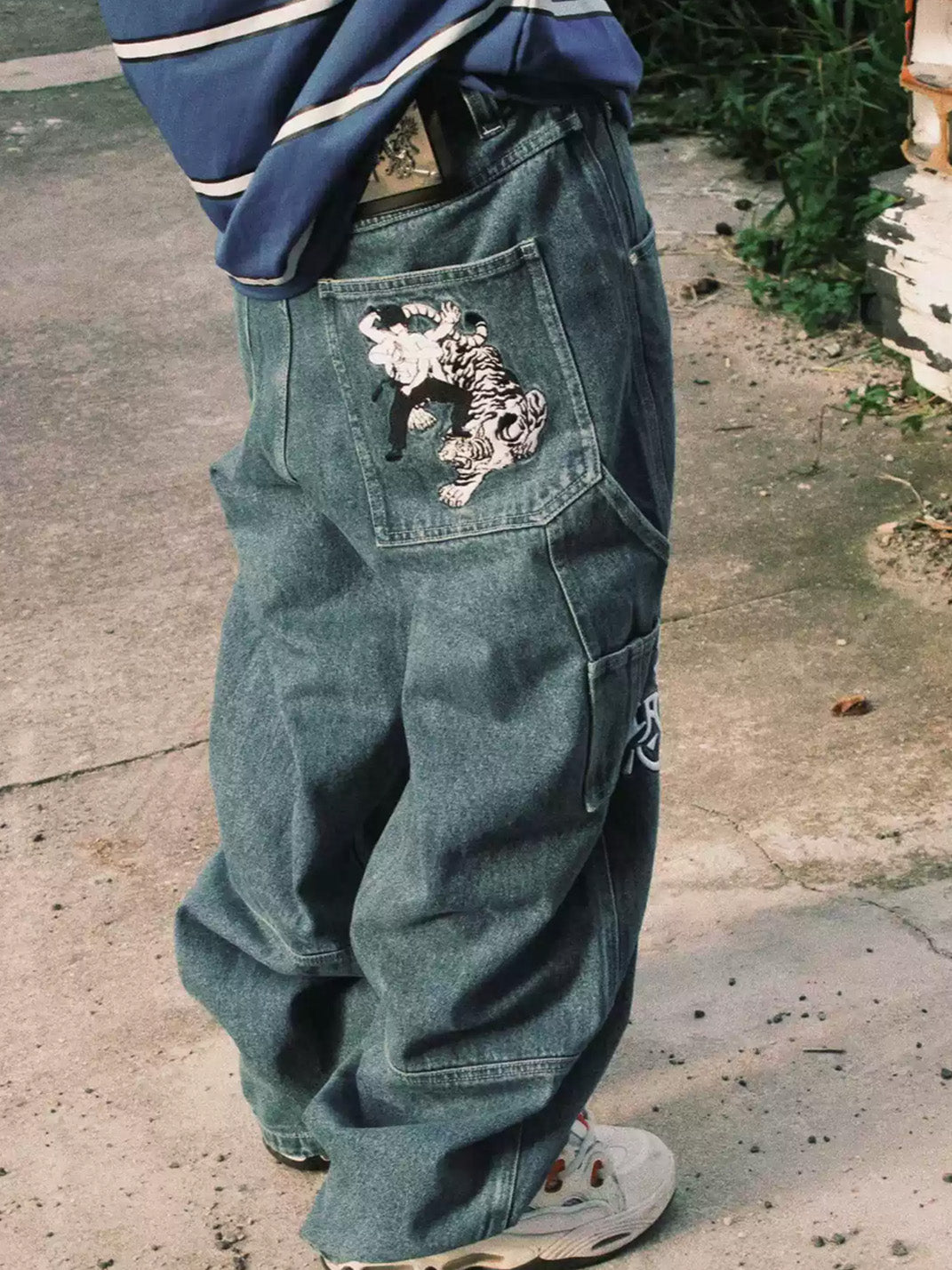 Game one 26FW Baggy Straight Jeans - view 4