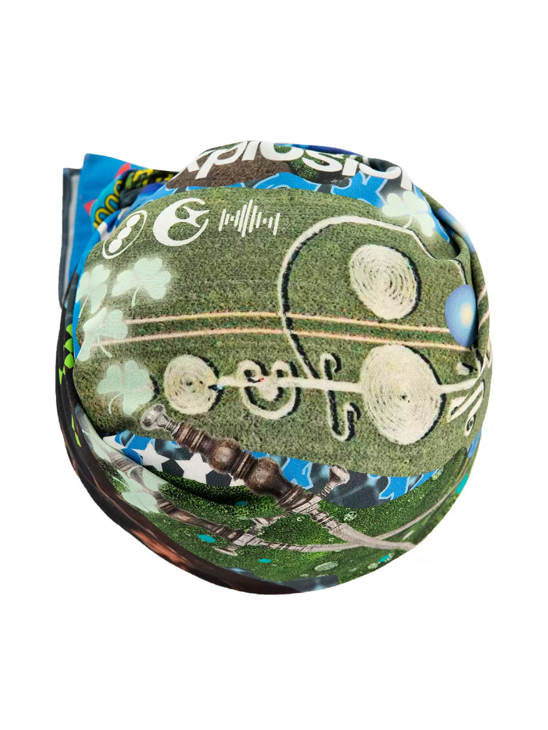 LUCKUP Archive Unisex Graphic Print Cotton Square Bandana - view 4