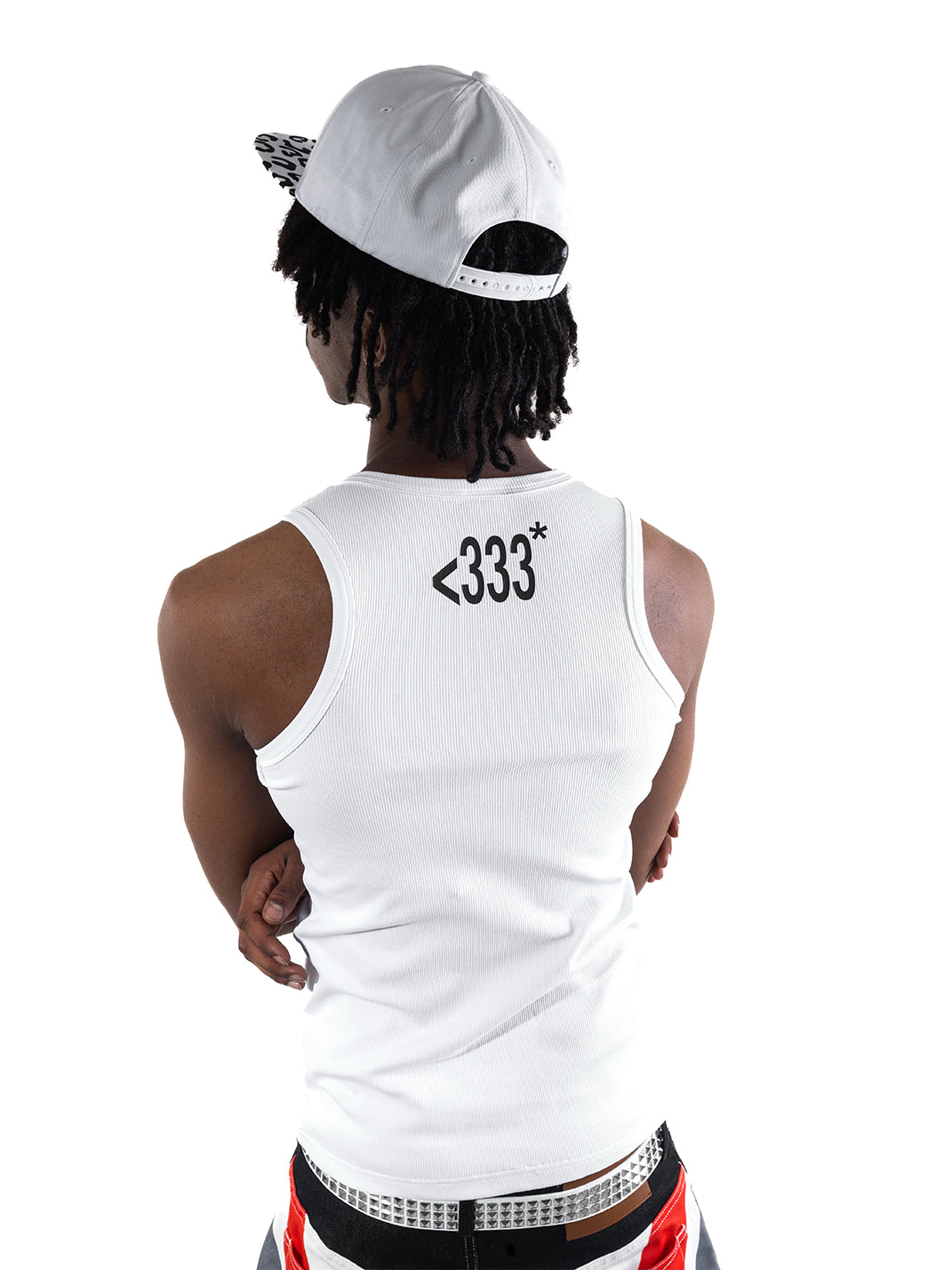 ArtByTastybabe Stretch Ribbed Graphic Tank Top - view 5
