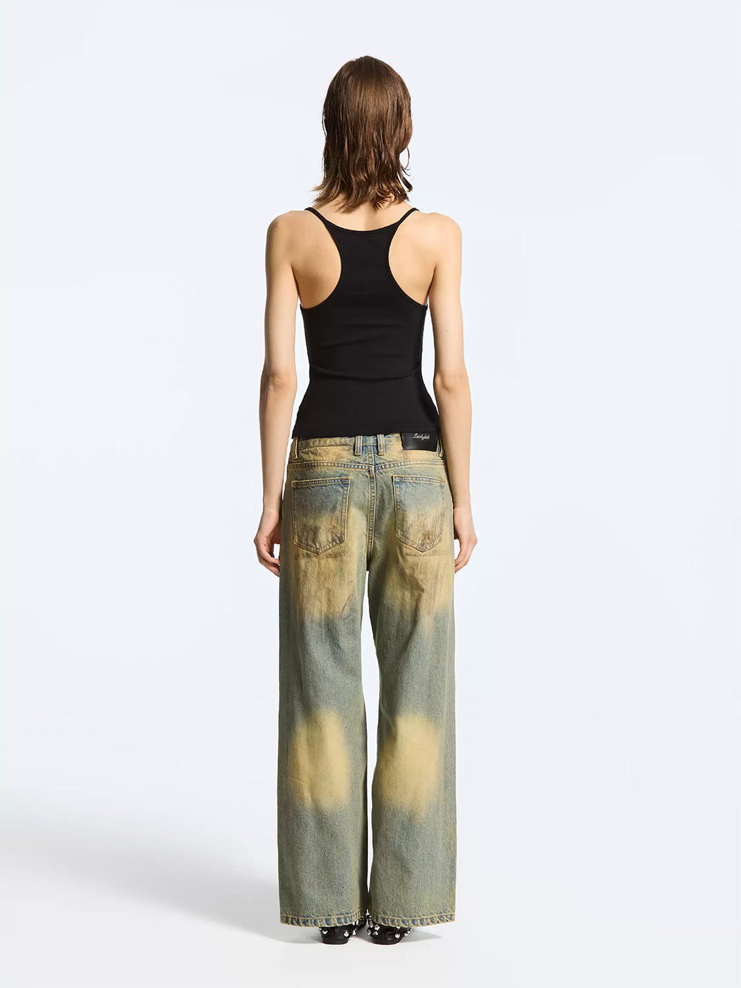 Latelylab Eyelet Fitted Strappy Tank Top - view 5