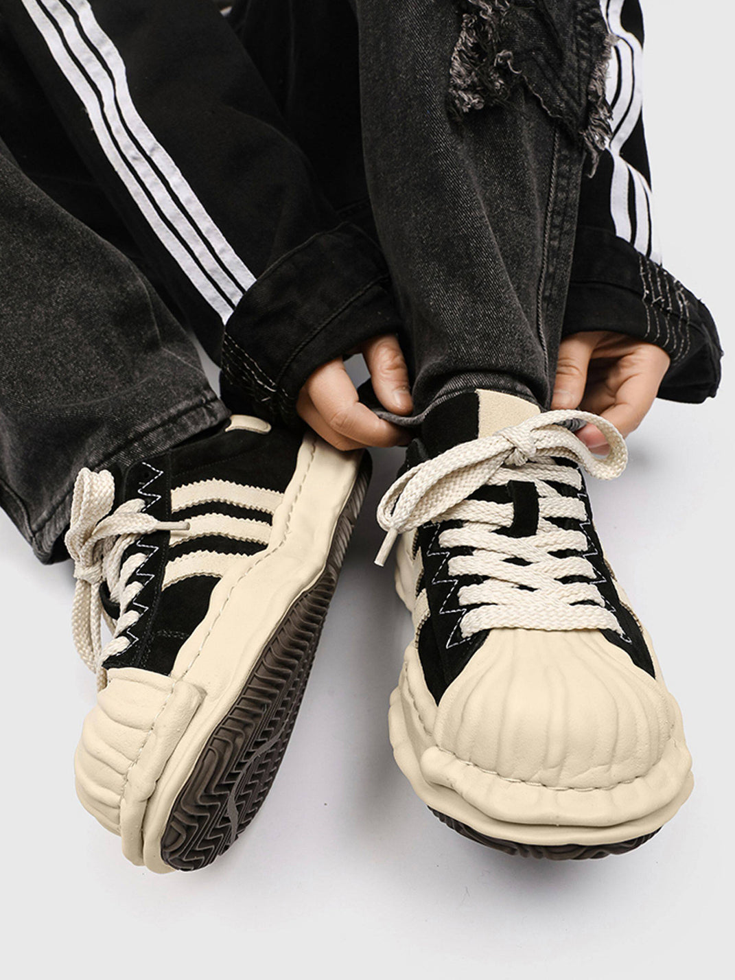 FGMM Three-Stripe Shell-Toe Platform Shoes - view 5