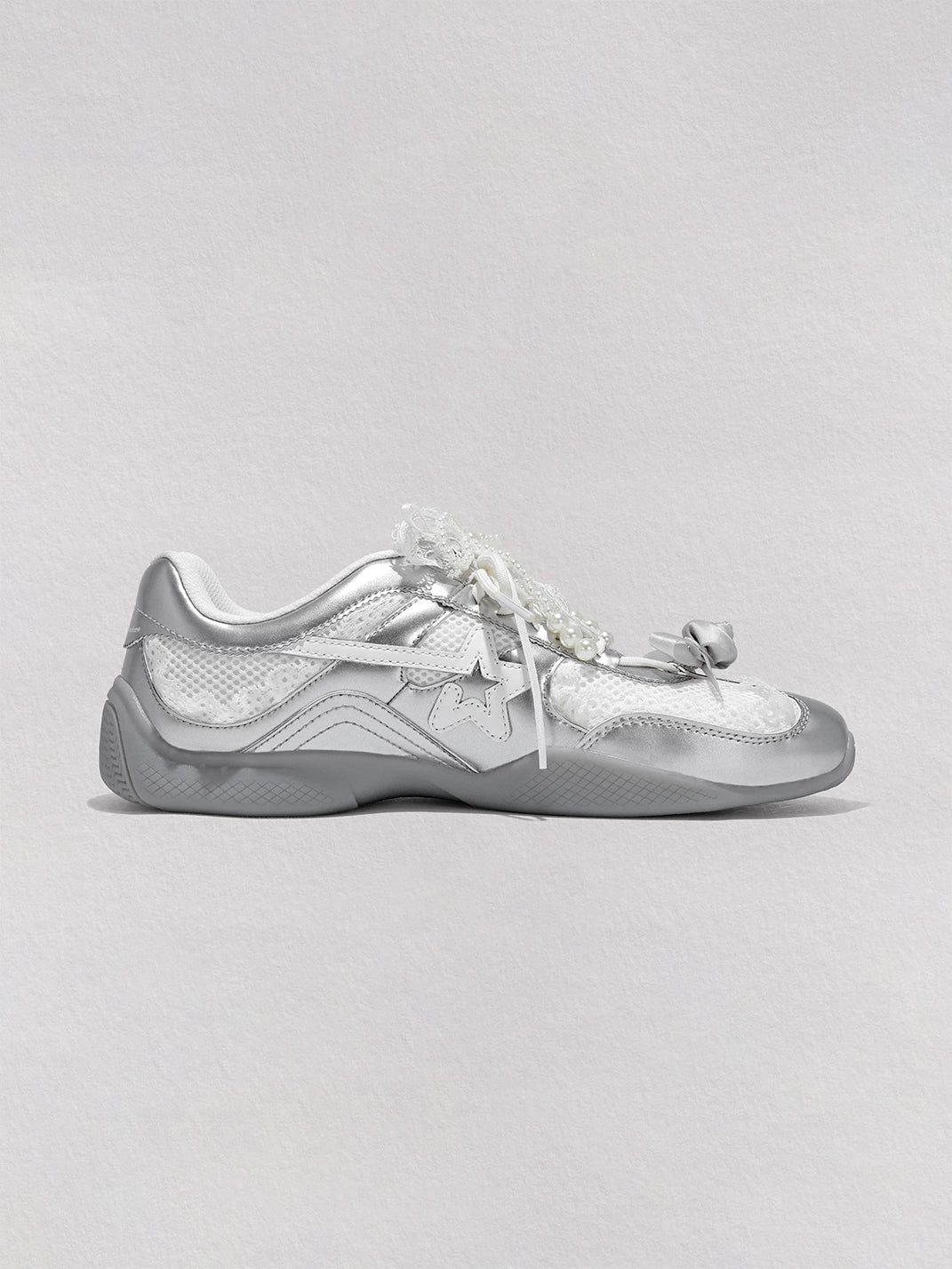 RIPSTAR Galaxy Silver Ballet Mary Jane Sneakers - view 5