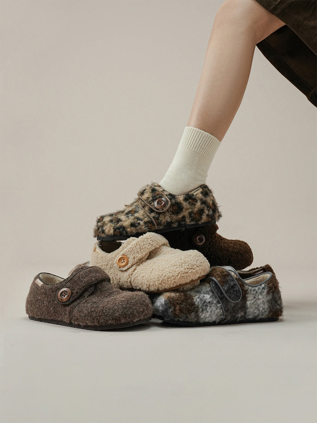 MULE DONKEY Fleece Lined Hook-and-Loop Slip-On Shoes - view 5