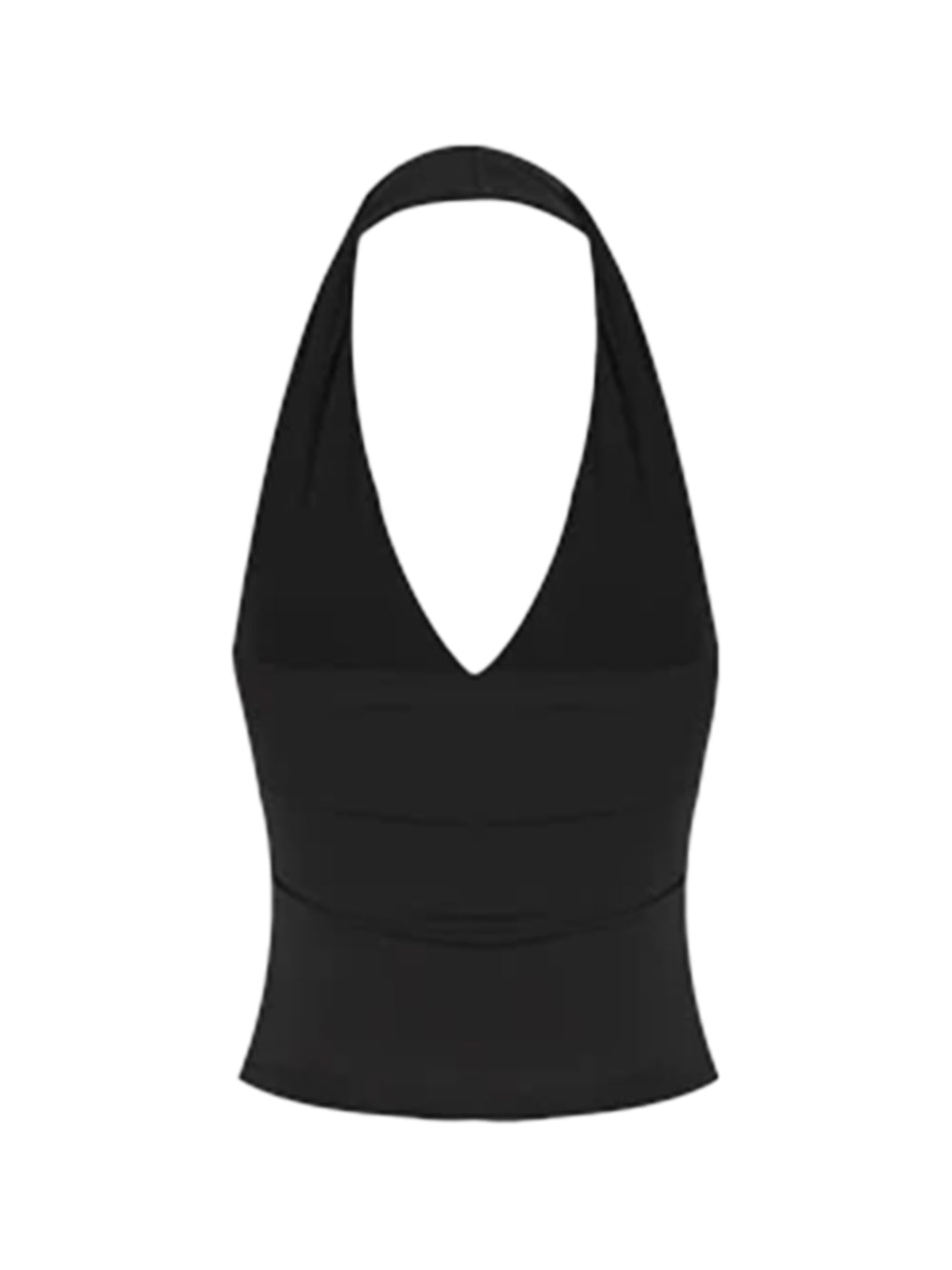Anna aneae Halter V-Neck Cropped Tank Top - view 5