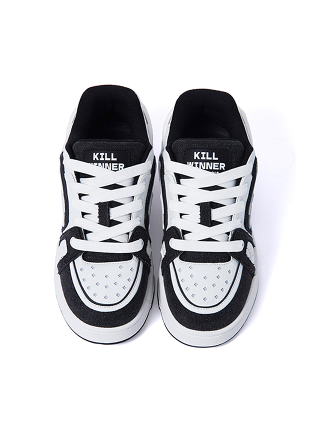 KILLWINNER Meteor-Inspired Sport Sneakers-White&Black - view 5