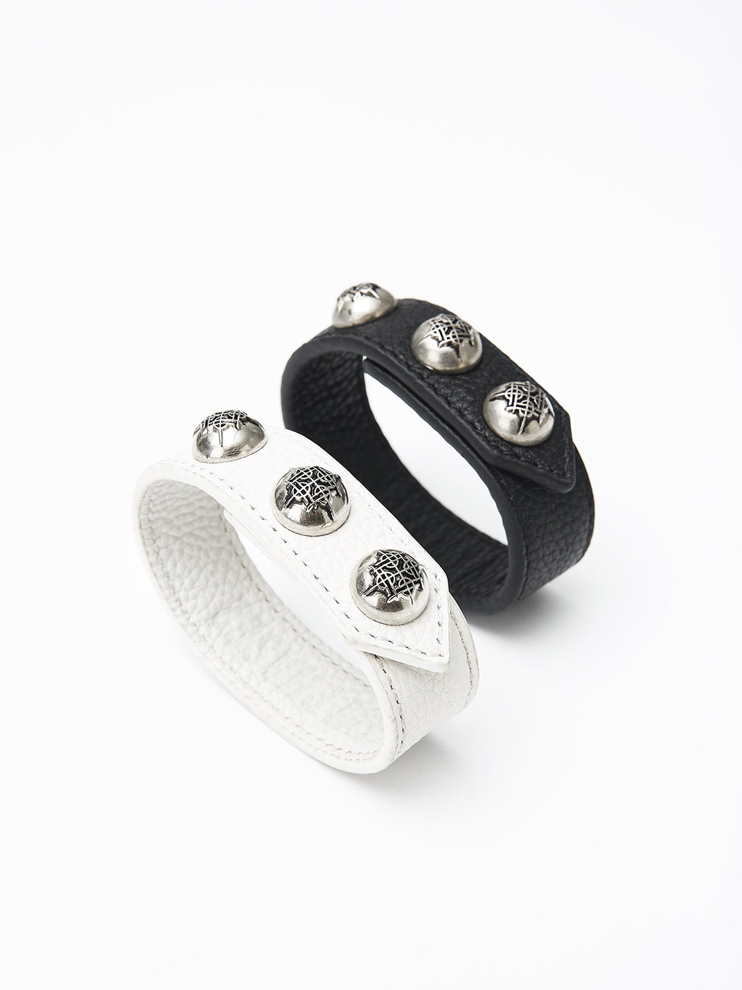DETW Cowhide Leather and Studded Bracelet - view 5