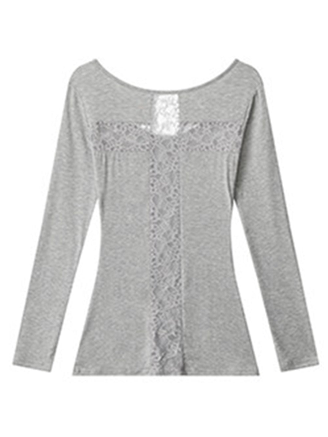 BIGGOLD Lace Cutouts on the Back Long-Sleeve Top - view 5