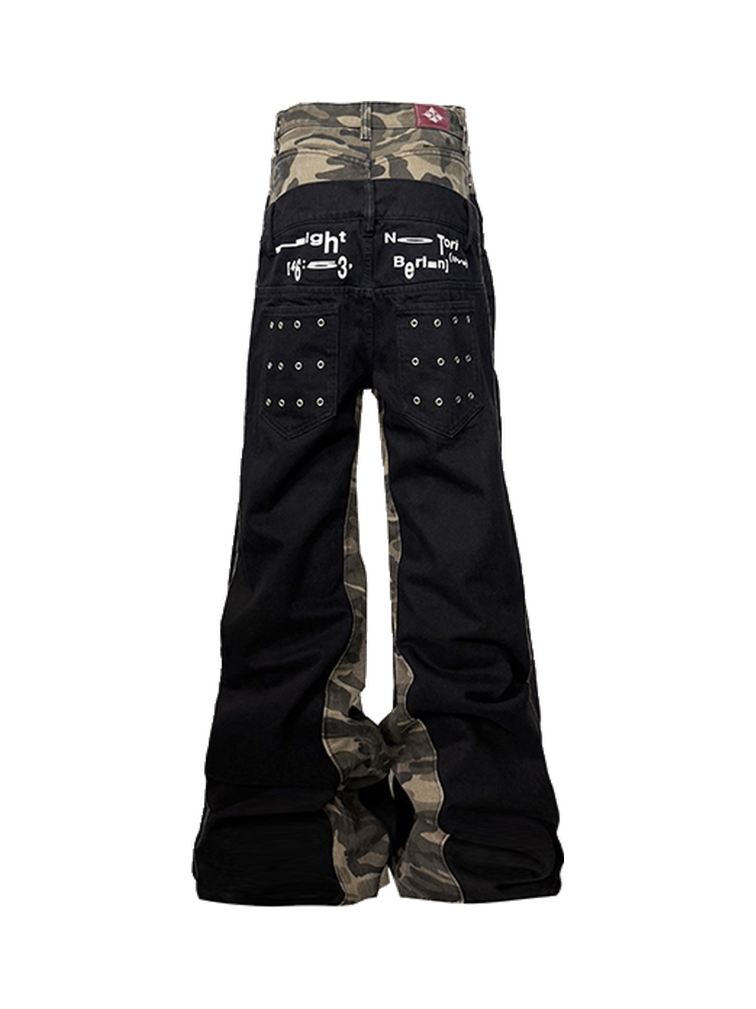 DETW Double Waist 13oz Camo Metal Grommet Stacked Jeans - view 6