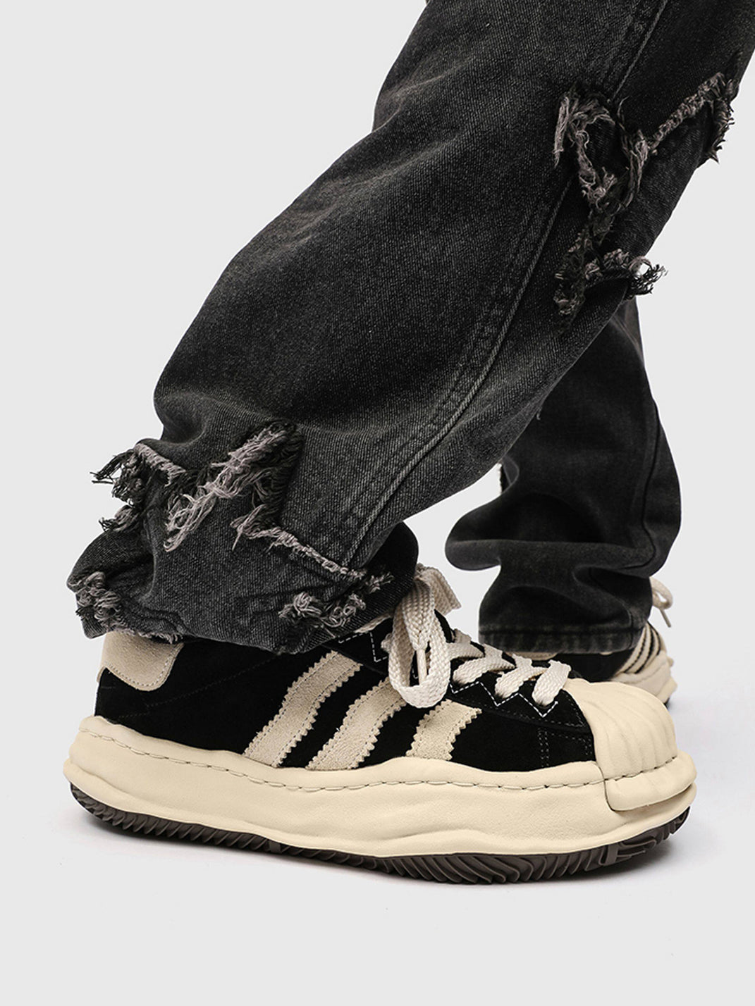 FGMM Three-Stripe Shell-Toe Platform Shoes - view 6