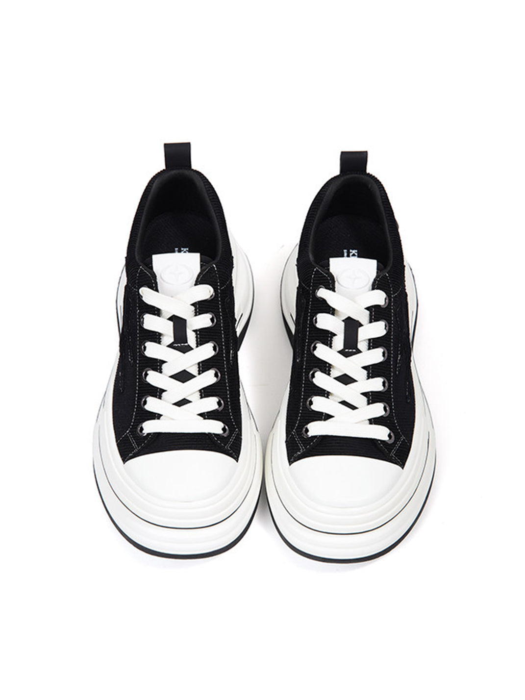 KILLWINNER 7cm Platform Canvas Sneakers-Black - view 6